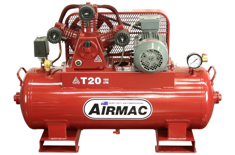 Airmac T20 Air Compressors @ 145 psi 3 hp & 11 cfm Electric (415v) Piston Compressor