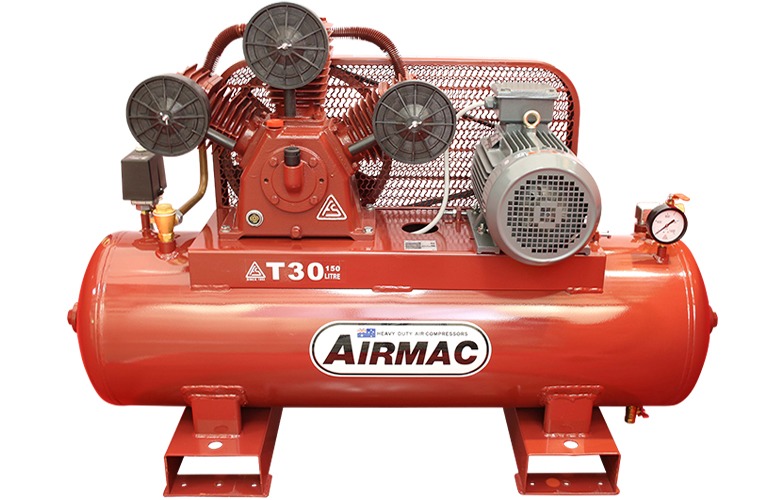 Airmac T30 Air Compressors @ 145 psi 5.5 hp & 21.9 cfm Electric (415v) Piston Compressor
